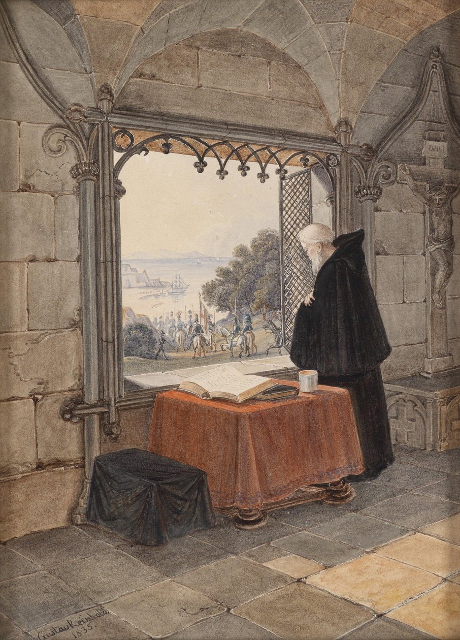 Kreuzritter und Mönch von Gustav Reinhold