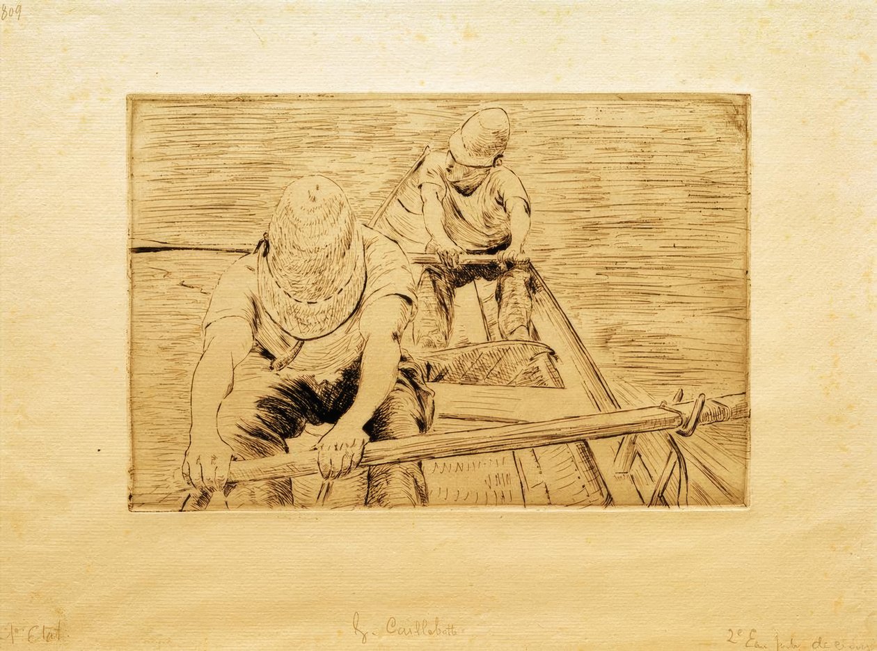 Ruderer auf der Yerres von Gustave Caillebotte