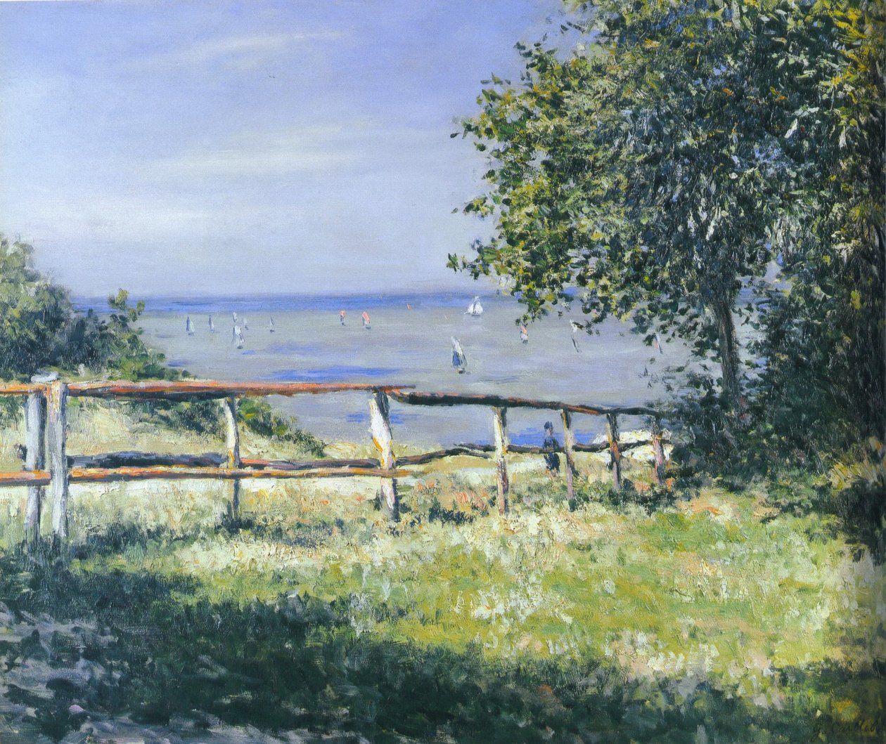 Feld am Meer von Gustave Caillebotte