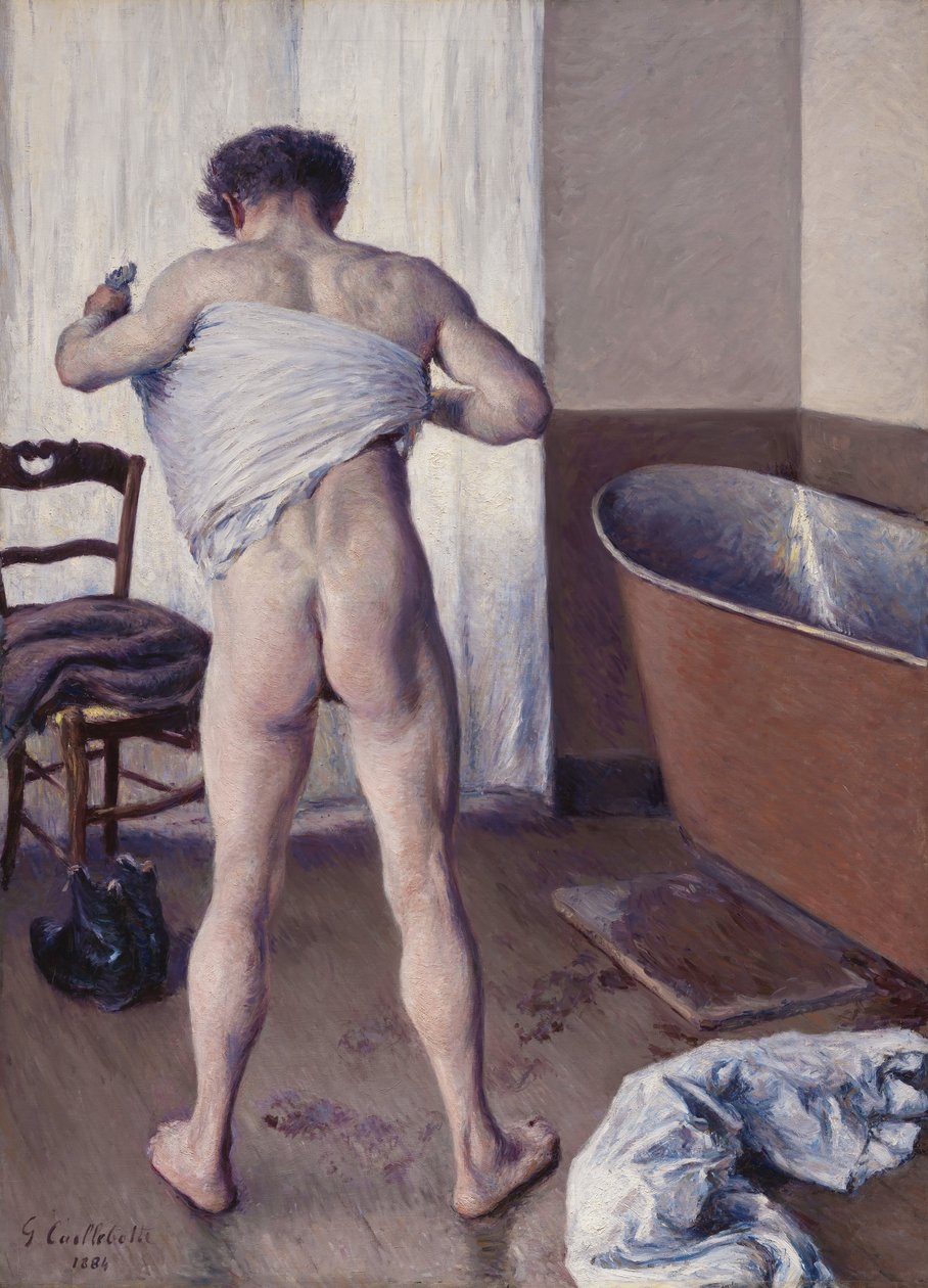 Mann in seinem Bad von Gustave Caillebotte