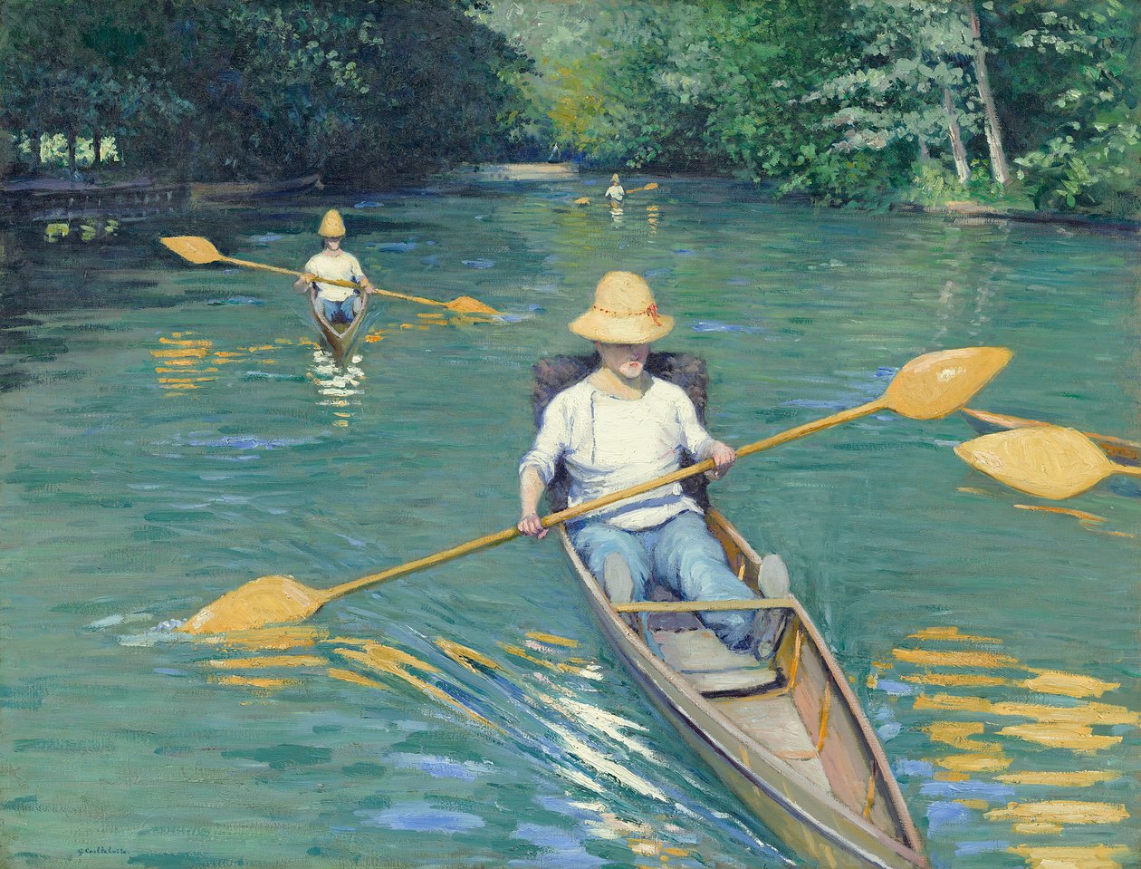 Boote, 1877 von Gustave Caillebotte