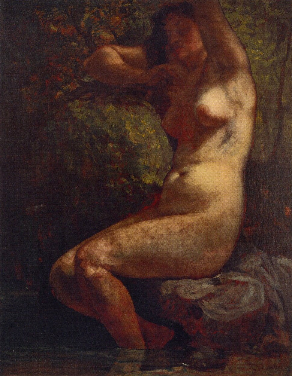 Badende von Gustave Courbet