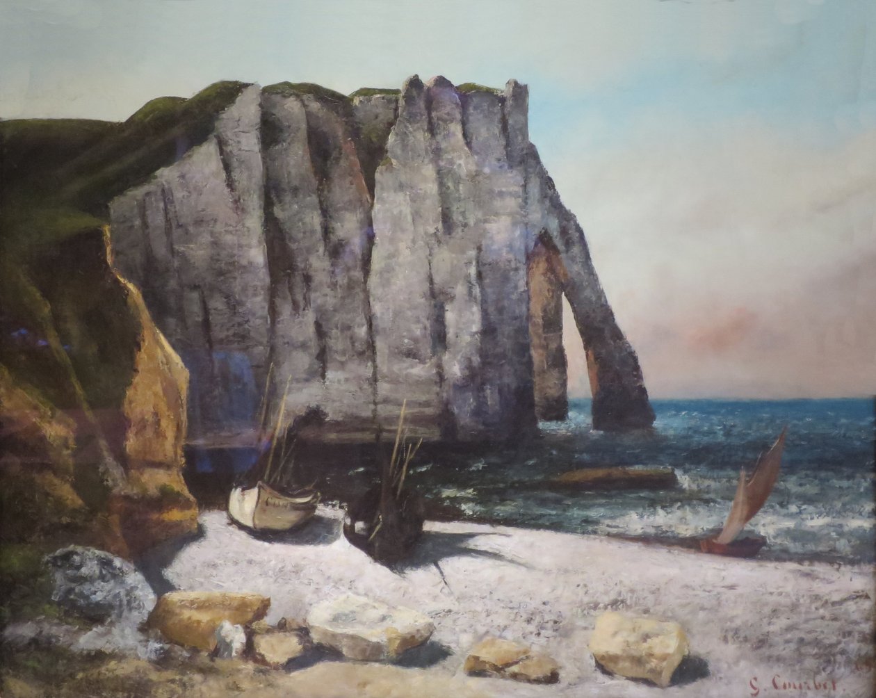 Klippe bei Étretat von Gustave Courbet