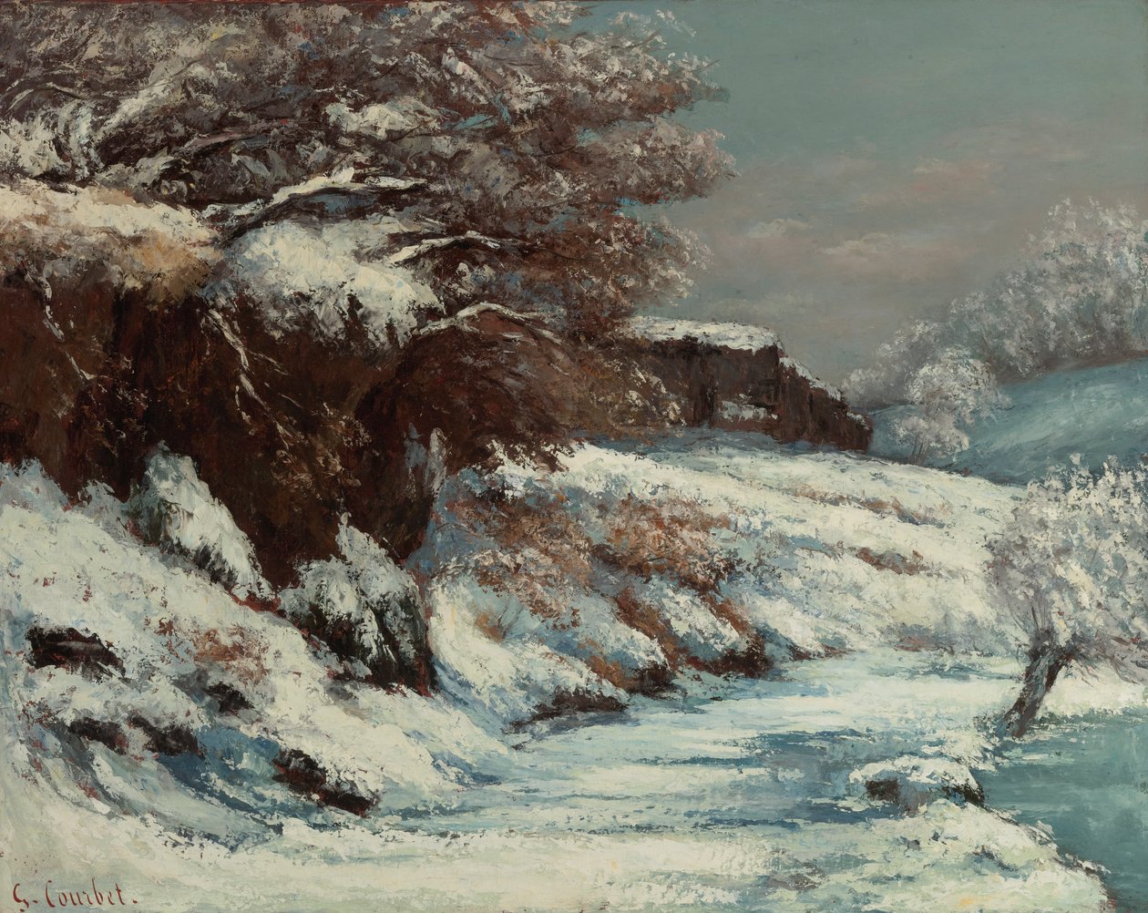 Schneeeffekt von Gustave Courbet