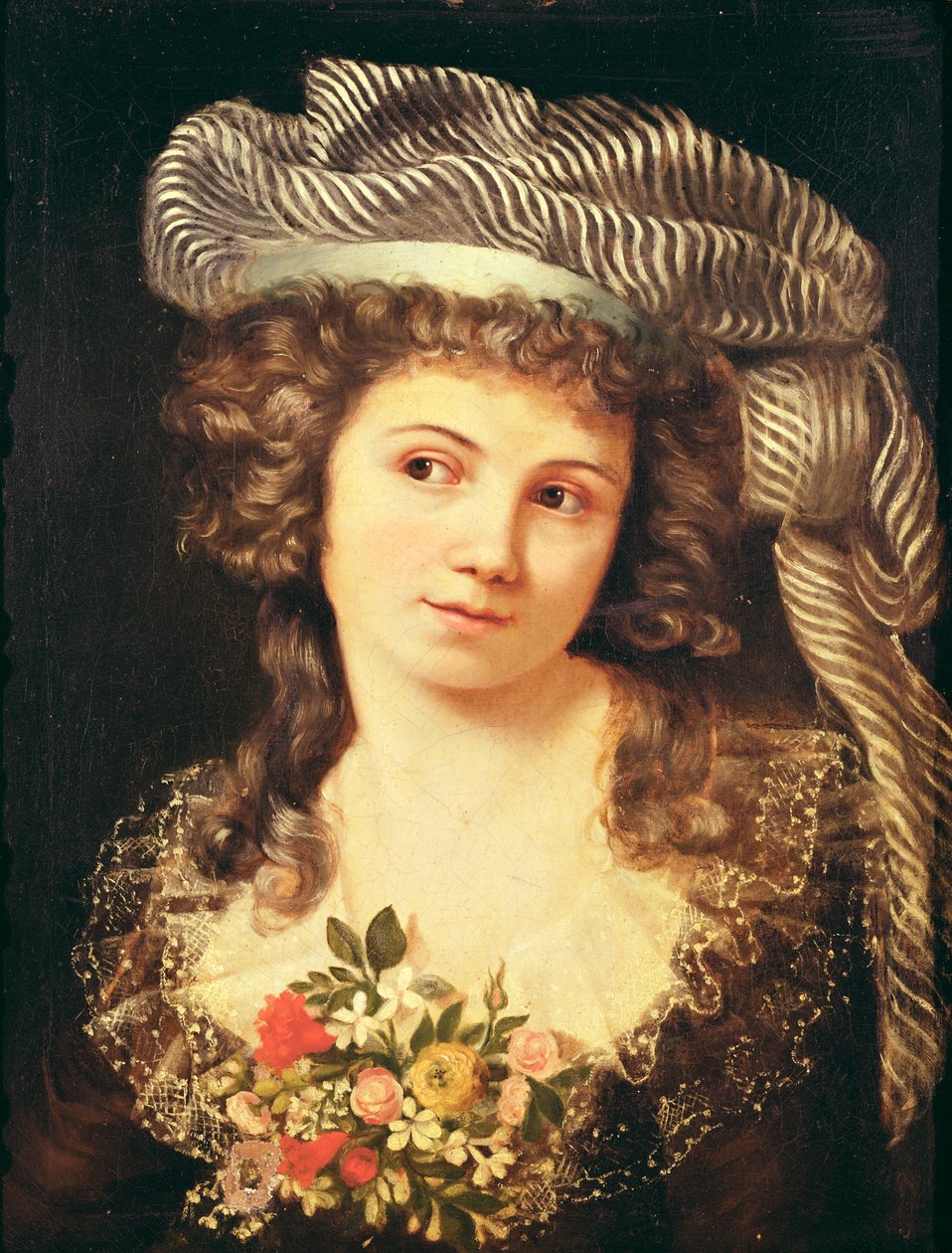 Porträt einer jungen Frau im Stil von Labille-Guiard von Gustave Courbet