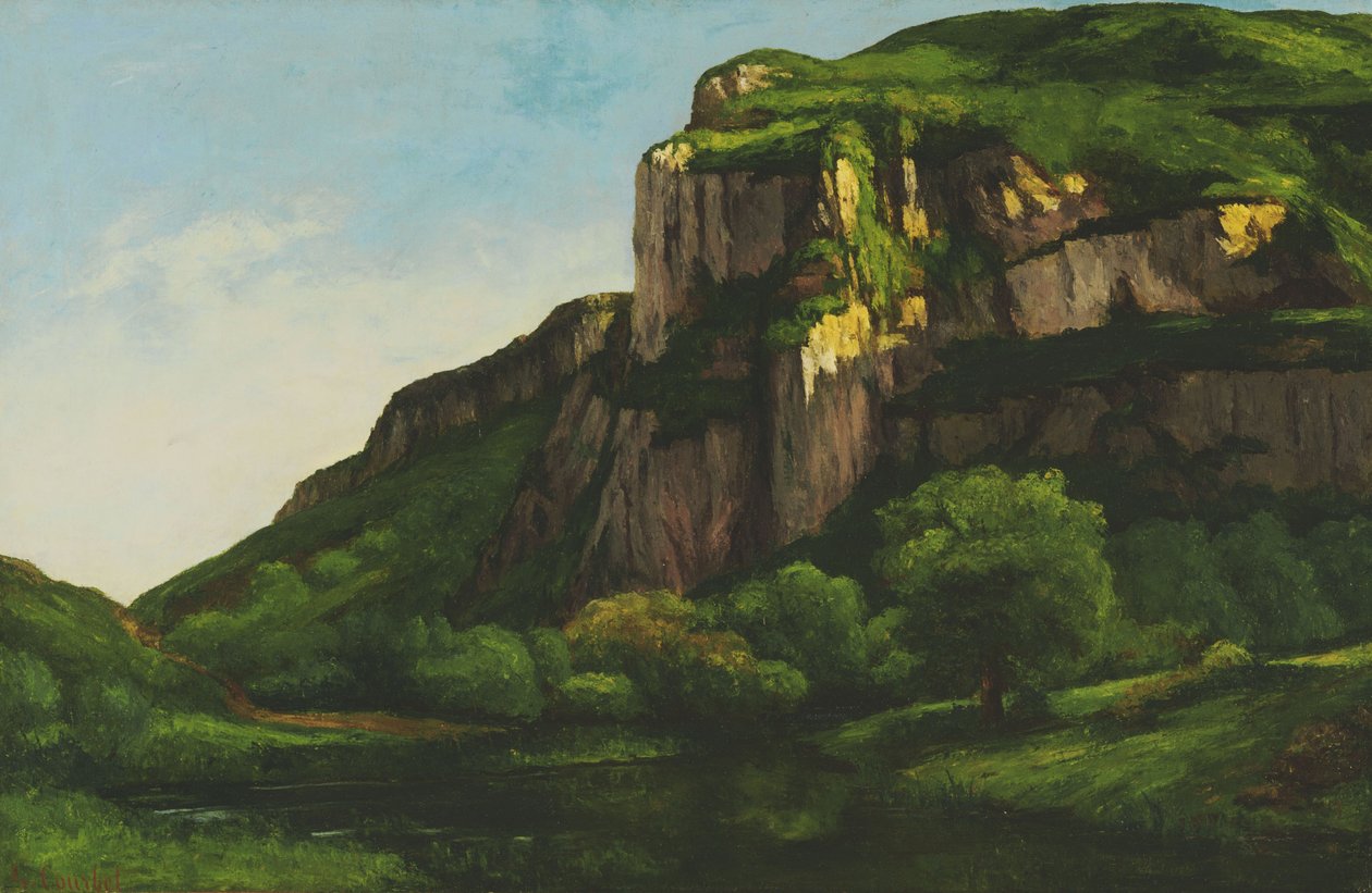 Felsen bei Mouthier von Gustave Courbet