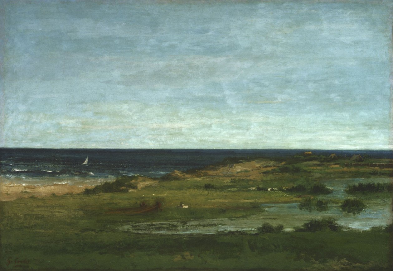 Küstenszene von Gustave Courbet