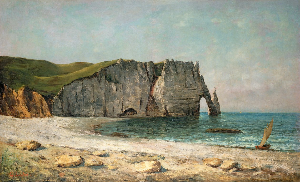 Die Meeresarchen von Etretat, 1869 von Gustave Courbet