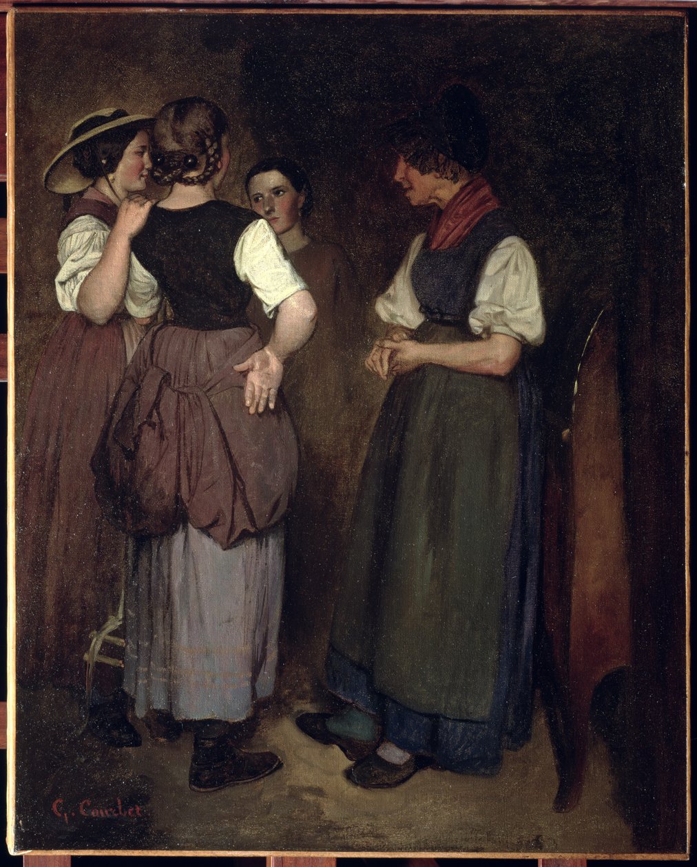 Die Geschichten von Großmutter Salvan, 1847 von Gustave Courbet