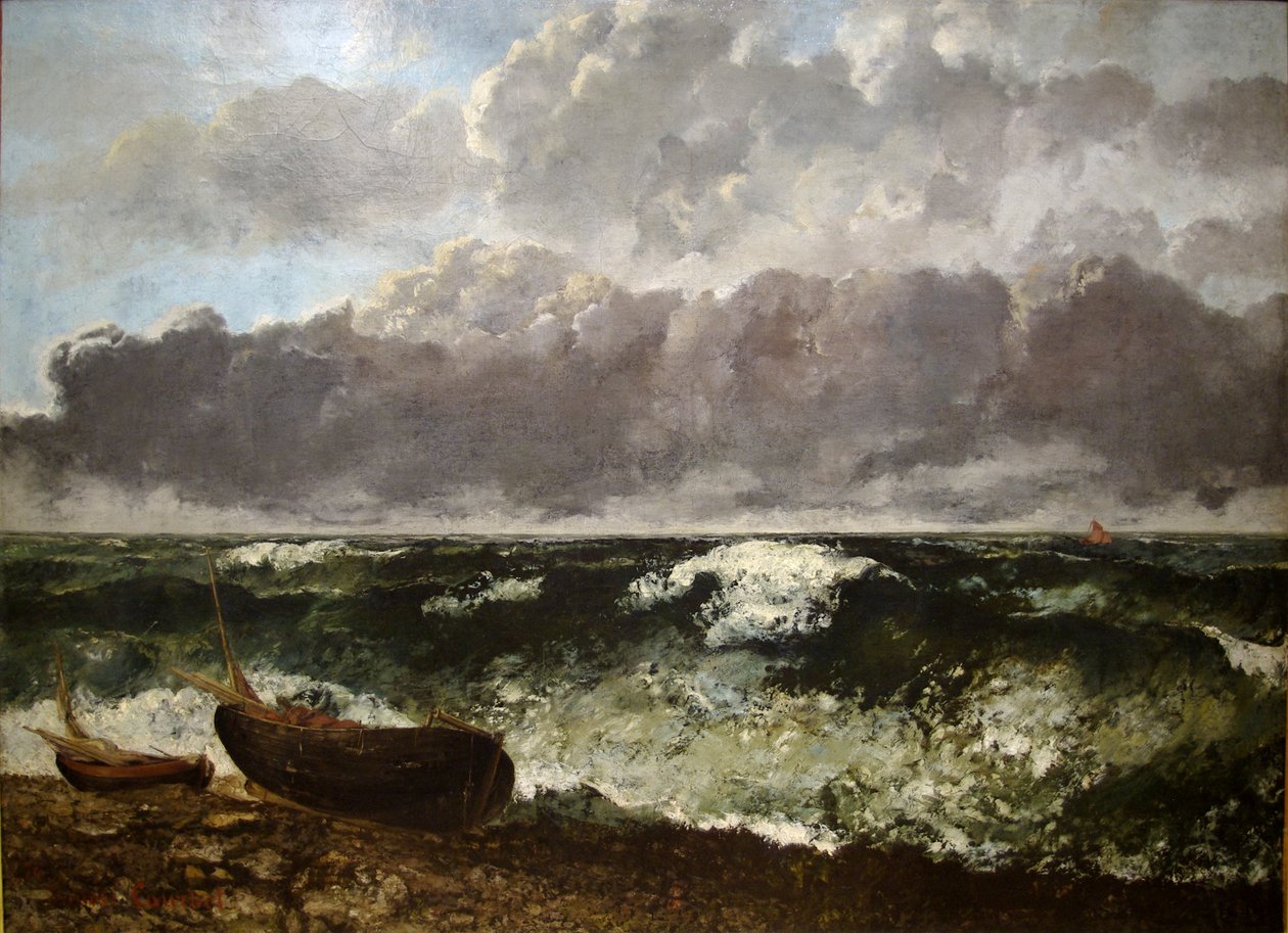 Das stürmische Meer von Gustave Courbet