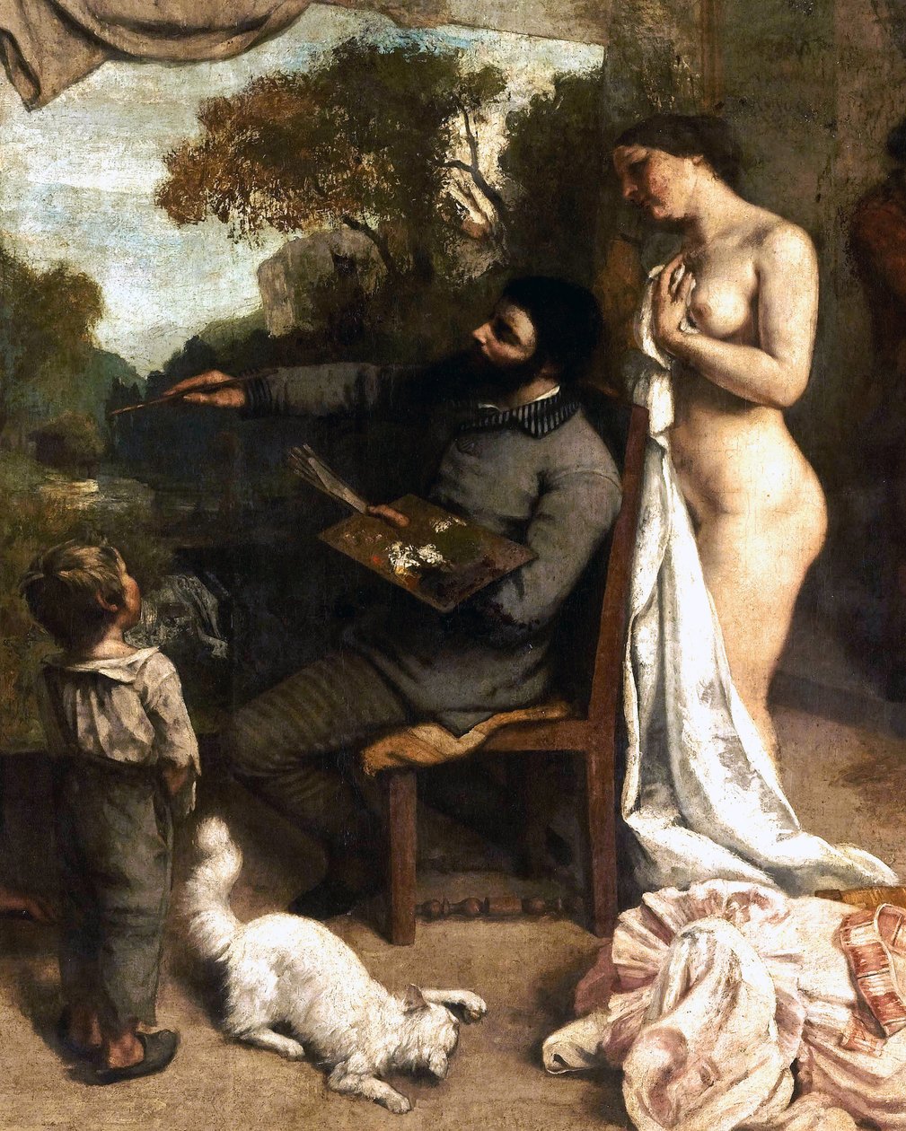 Das Atelier des Malers von Gustave Courbet