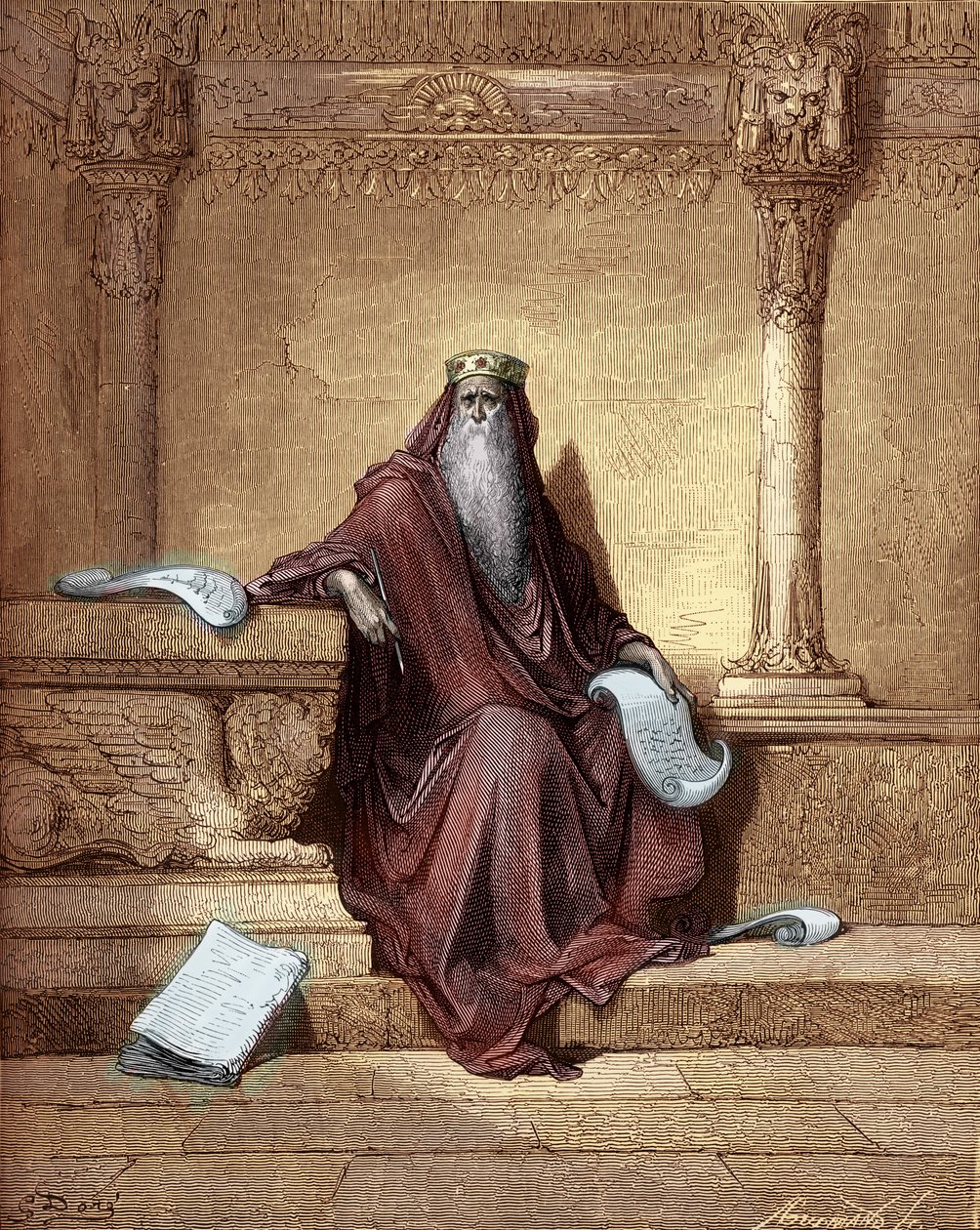 König Salomo (Stich) - Bibel von Gustave Dore