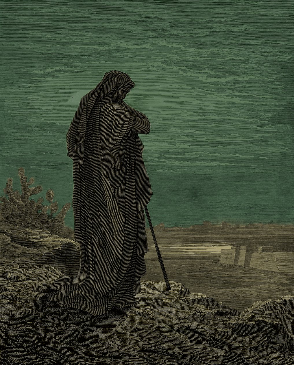 Prophet Amos, Gravur von Gustave Doré - Bibel von Gustave Dore