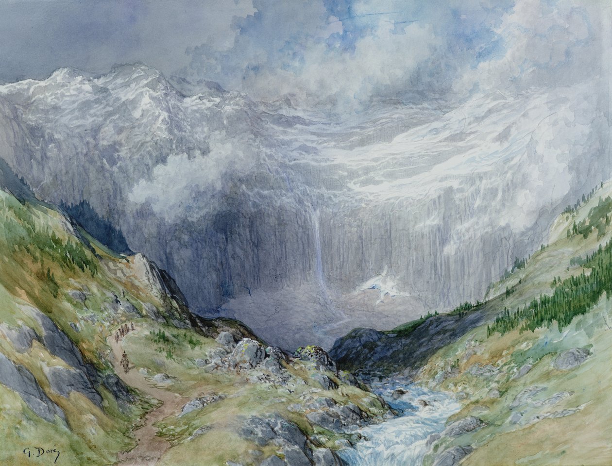 Der Zirkus in Gavarnie, 1882 von Gustave Dore