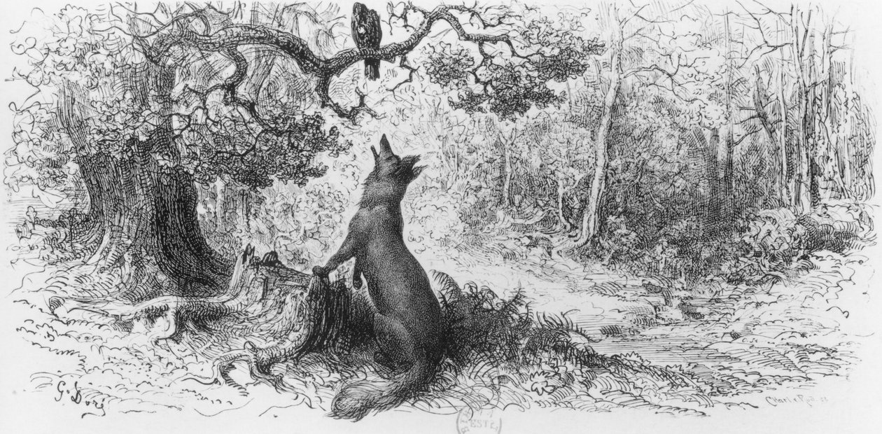 Der Rabe und der Fuchs, aus 