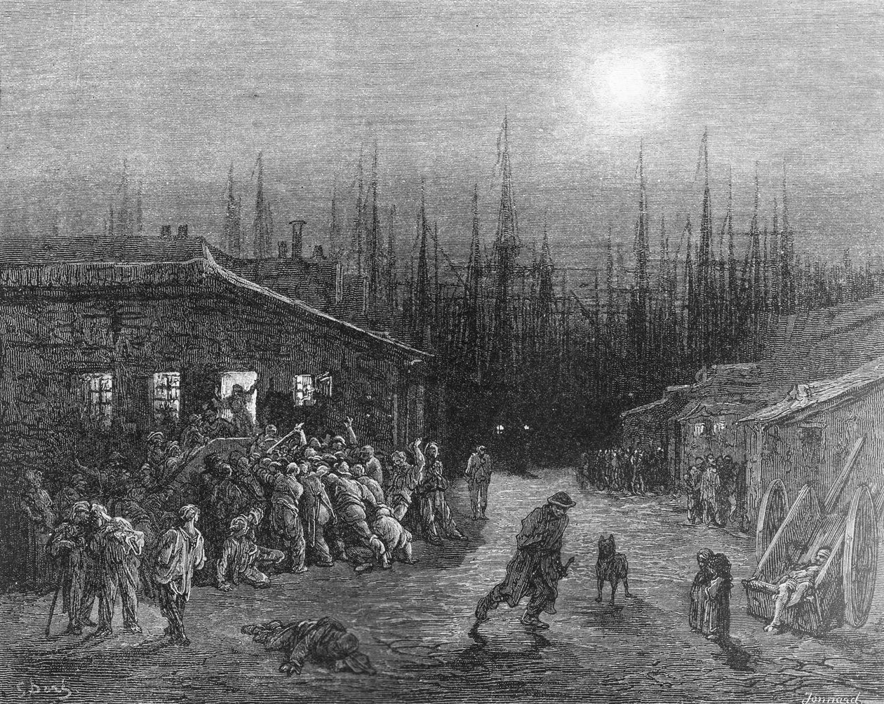 Die Docks bei Nacht, aus 