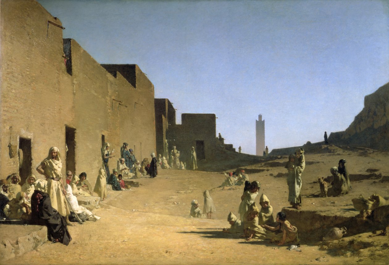 Laghouat in der algerischen Sahara, 1879 von Gustave Guillaumet