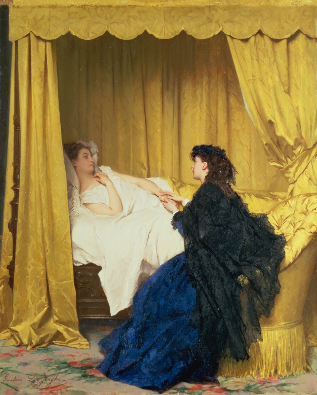 Der Genesende von Gustave Léonard de Jonghe
