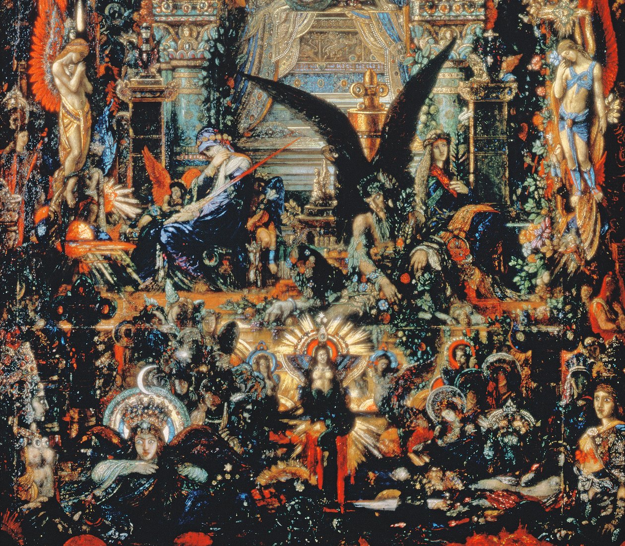 Jupiter und Semele, 1894-95 (Detail) von Gustave Moreau