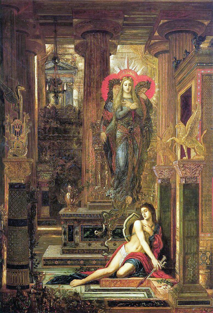 Orestes und die Erinnyen, 1891 von Gustave Moreau