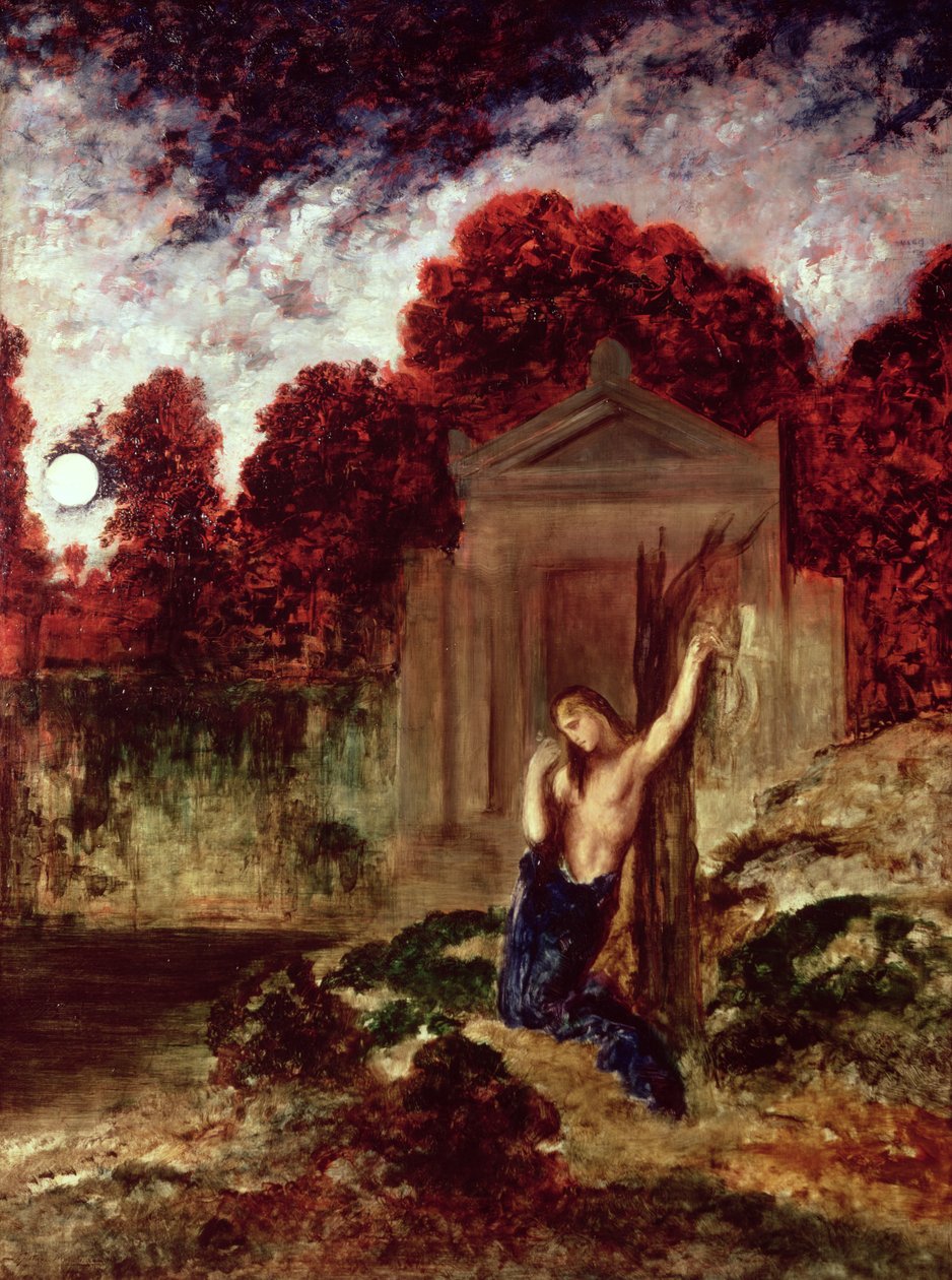 Orpheus am Grab von Eurydike von Gustave Moreau