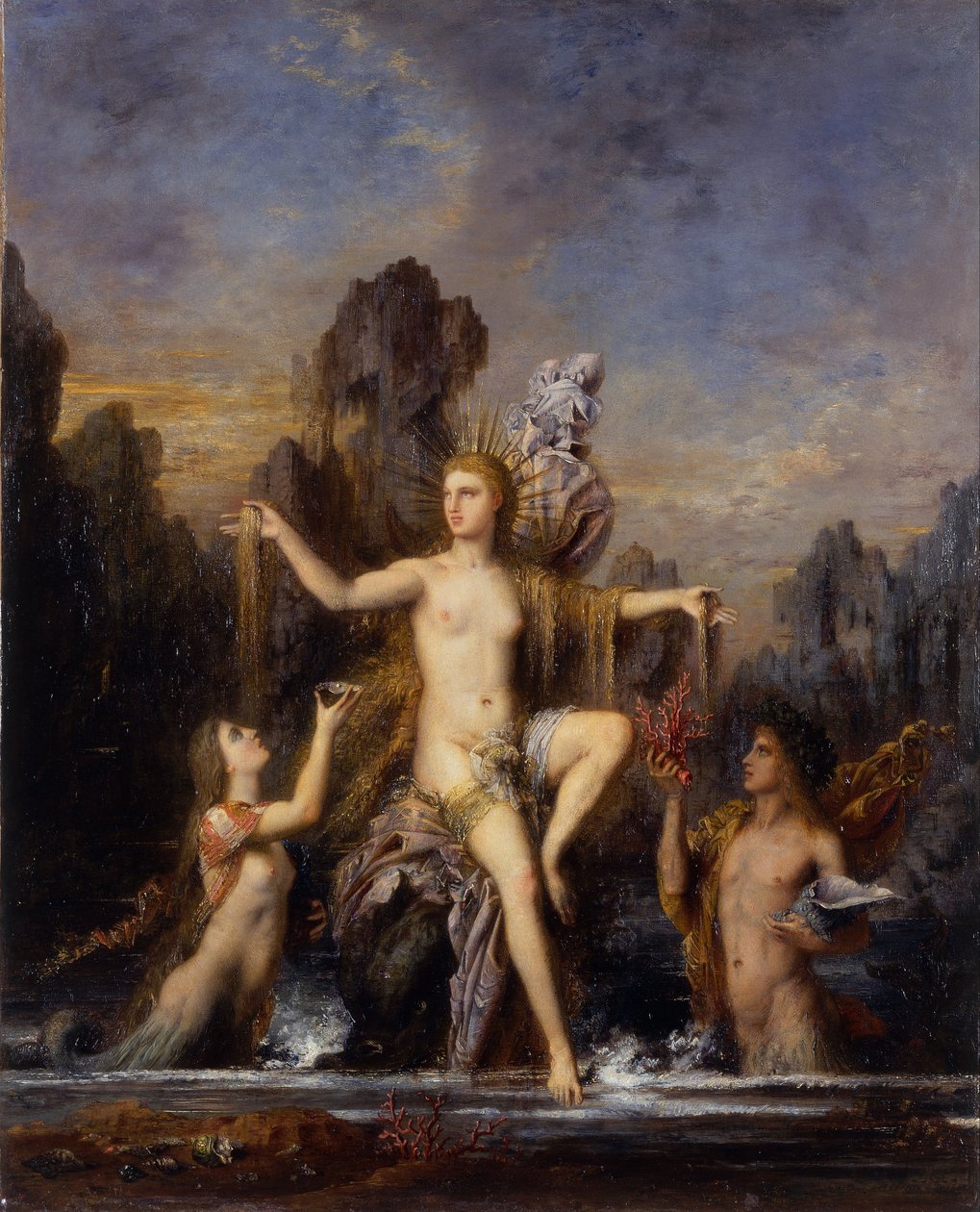 Venus, die aus dem Meer steigt von Gustave Moreau