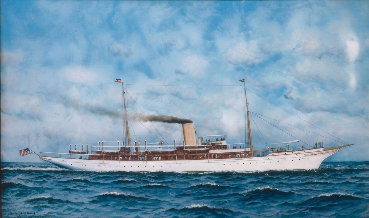 Boot vor Anker auf der Seine von Gustave Caillebotte