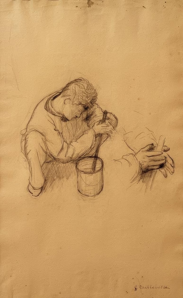 Studie für die Maler von Gustave Caillebotte