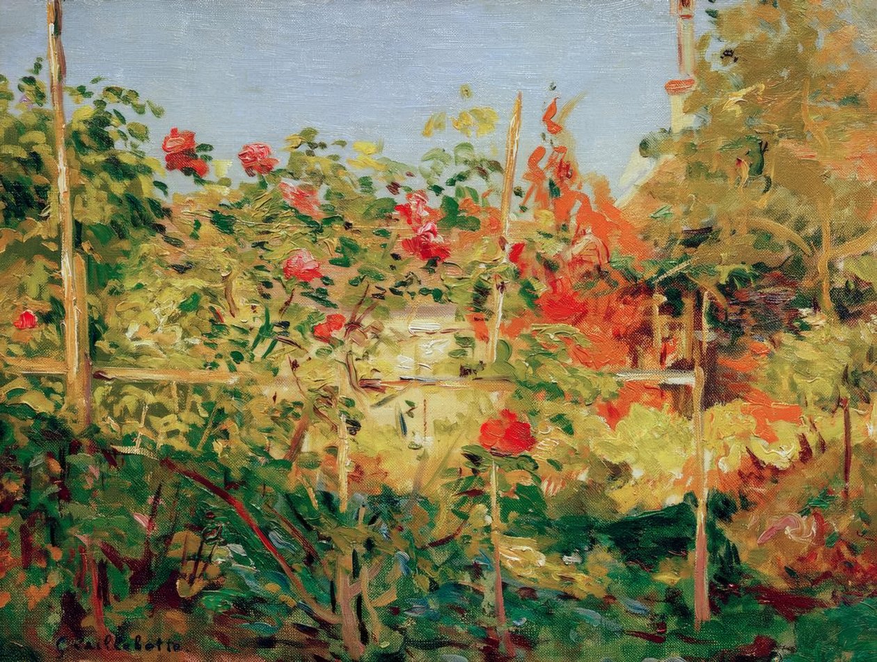 Garten in Trouville von Gustave Caillebotte
