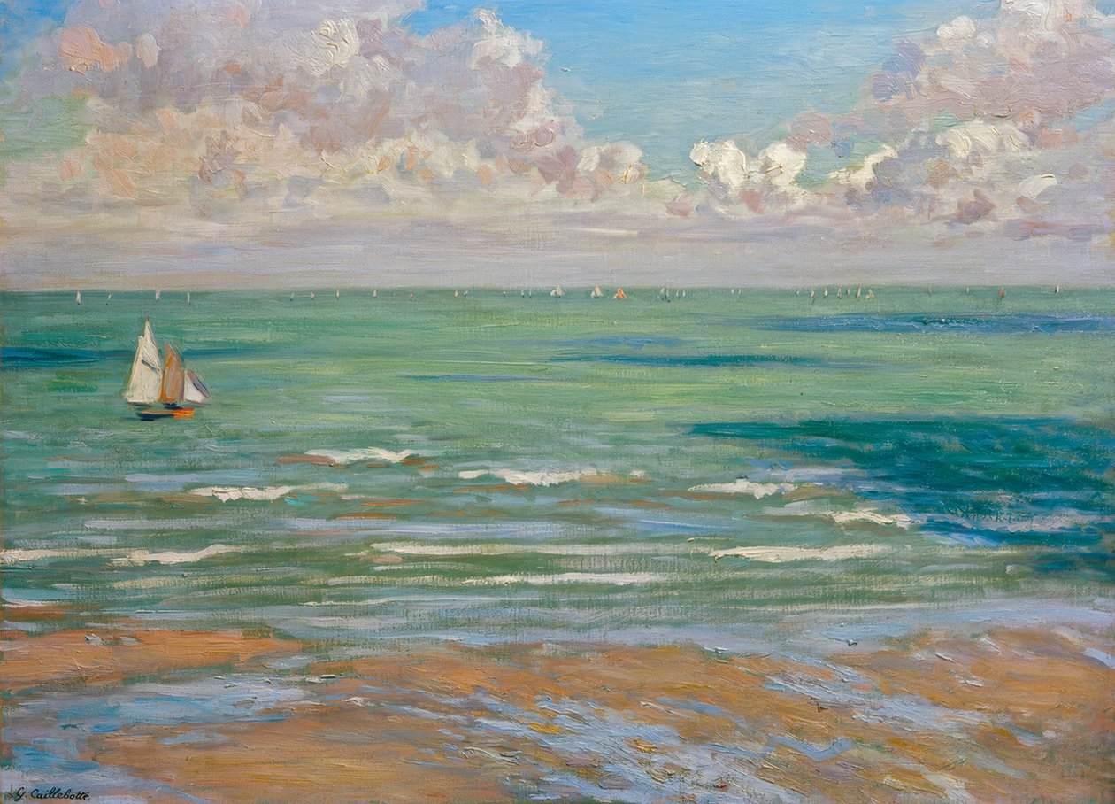 Marine (oder Marine, Regatten in Villers) von Gustave Caillebotte