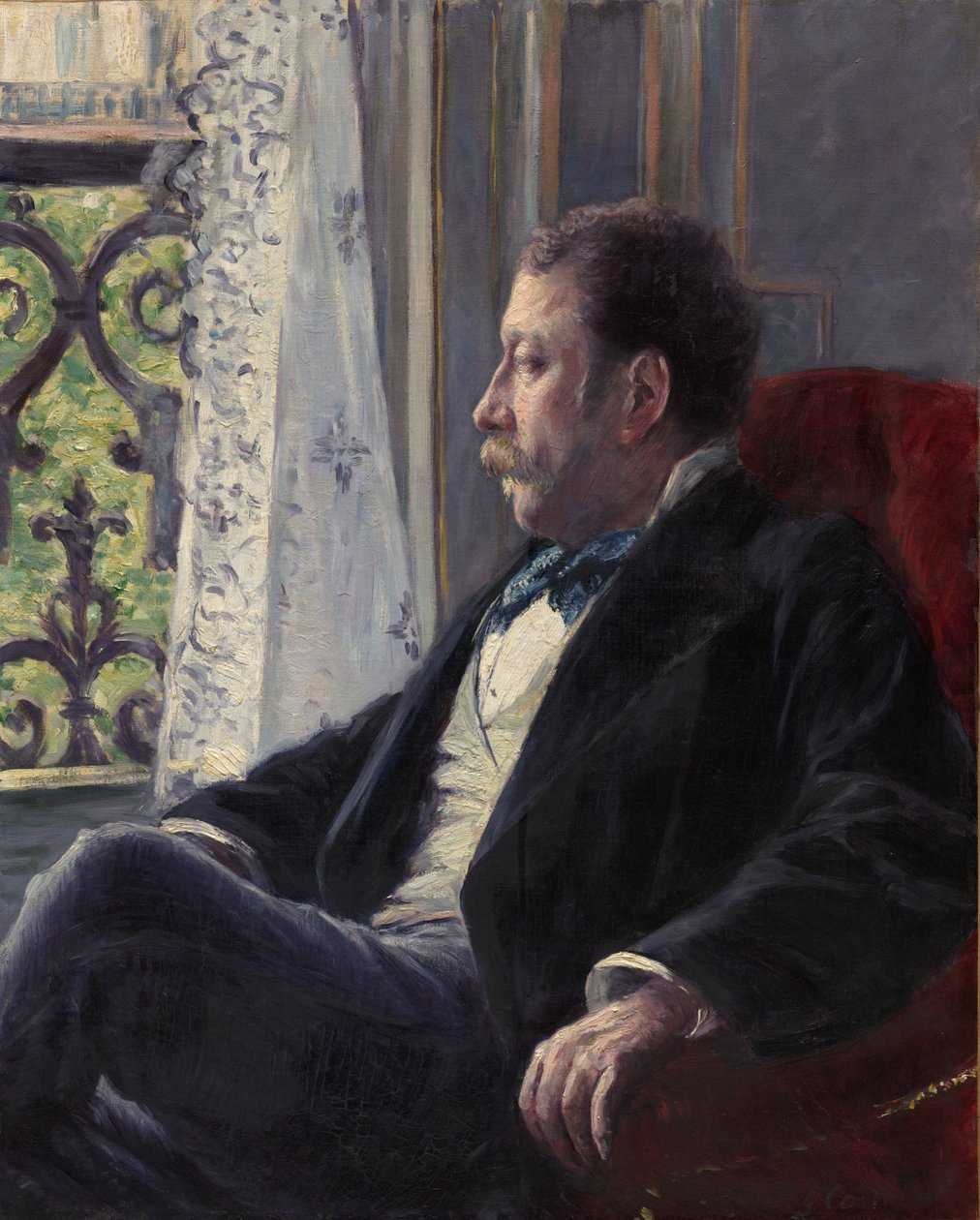 Porträt eines Mannes, 1880 von Gustave Caillebotte