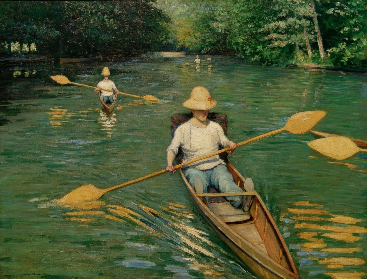Périssoires sur l’Yerres von Gustave Caillebotte