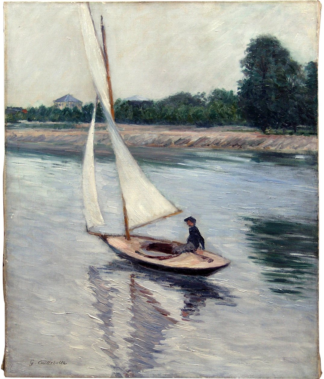 Segelschiff auf der Seine bei Argenteuil von Gustave Caillebotte