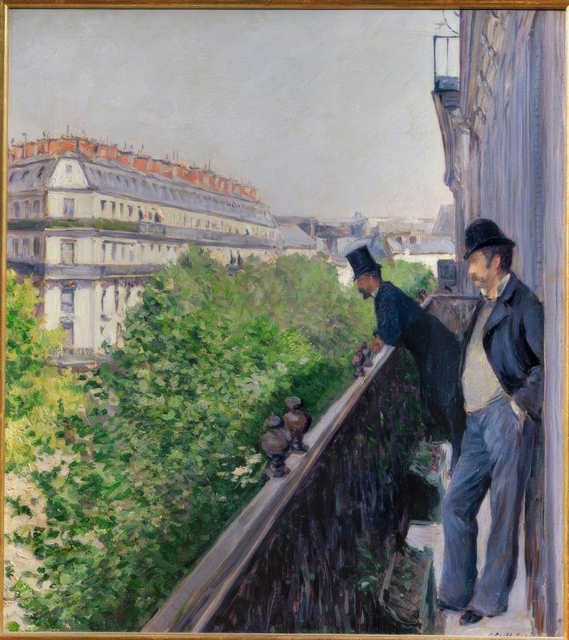 Ein Balkon, Boulevard Haussmann von Gustave Caillebotte