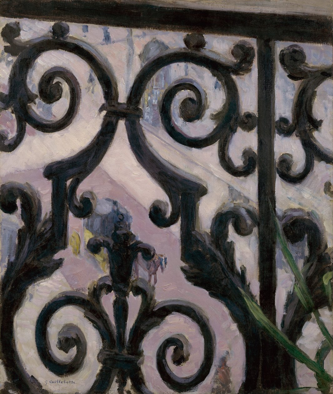 Blick von einem Balkon von Gustave Caillebotte