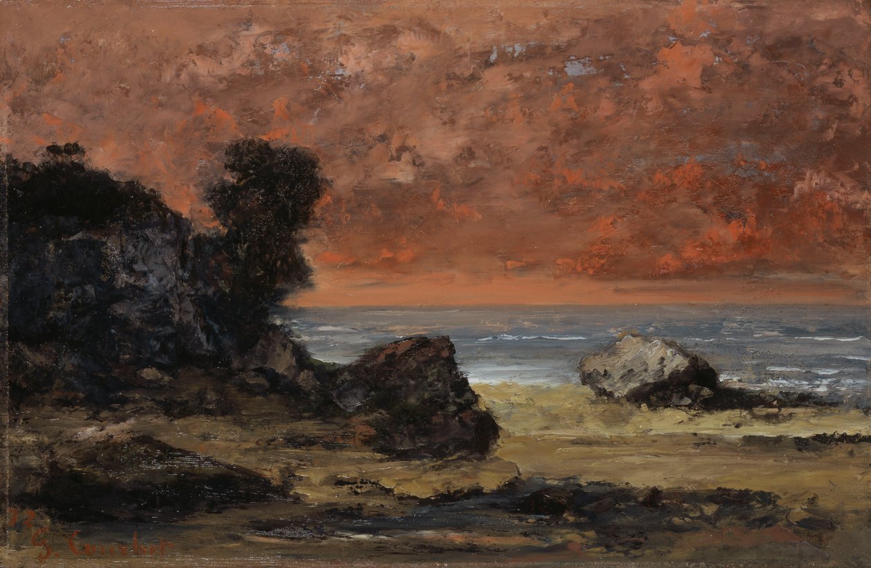 Nach dem Sturm, 1872 von Gustave Courbet