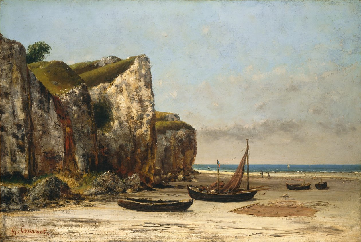 Strand in der Normandie, ca. 1872-1875 von Gustave Courbet