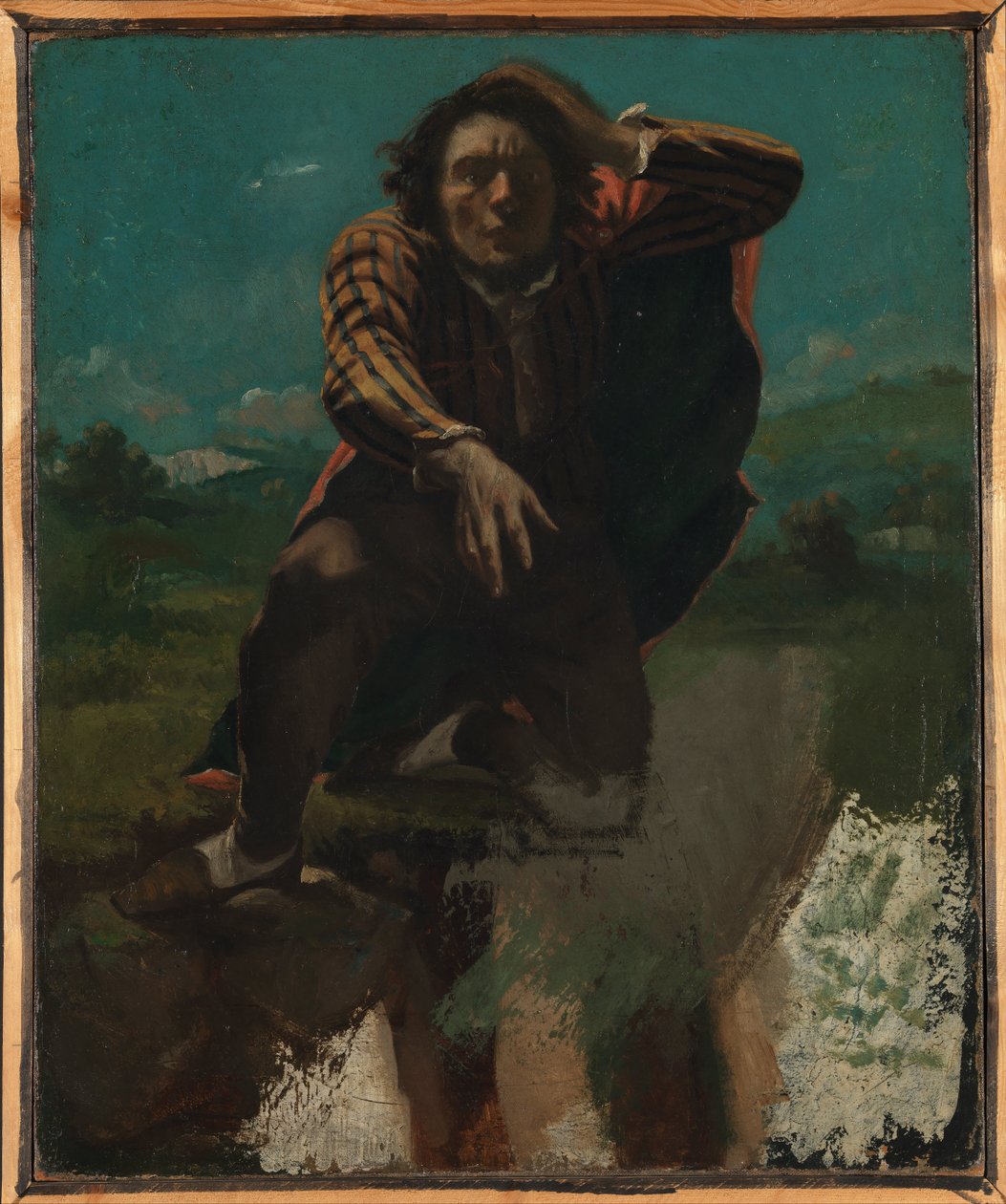 Am Rande des Abgrunds von Gustave Courbet