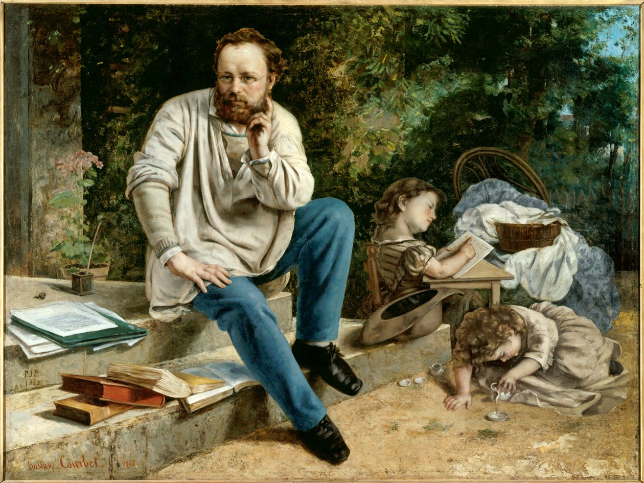 Porträt von Pierre Joseph Proudhon von Gustave Courbet