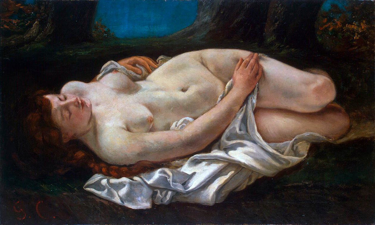 Liegende Frau von Gustave Courbet