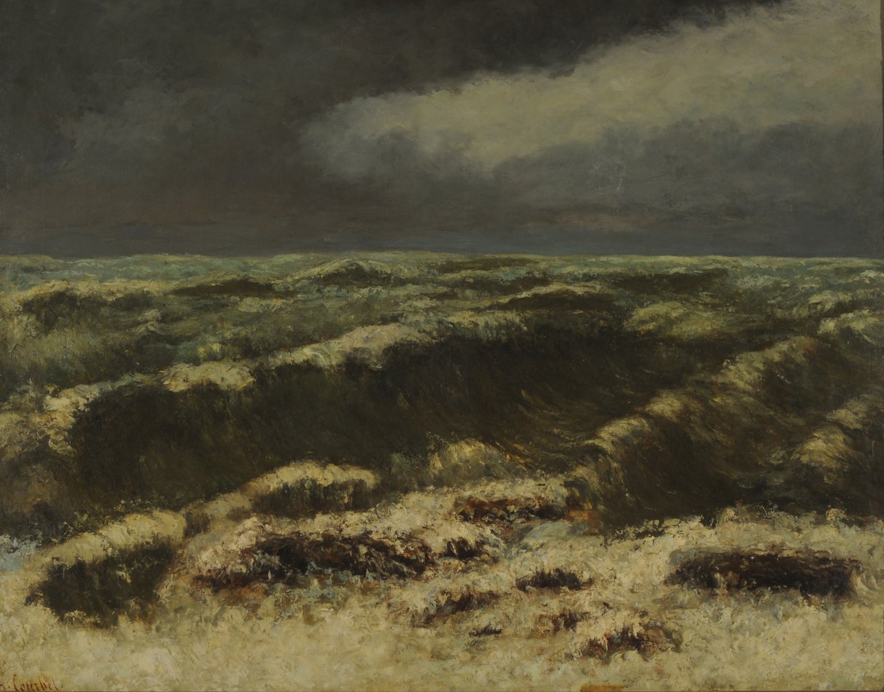 Stürmische See von Gustave Courbet