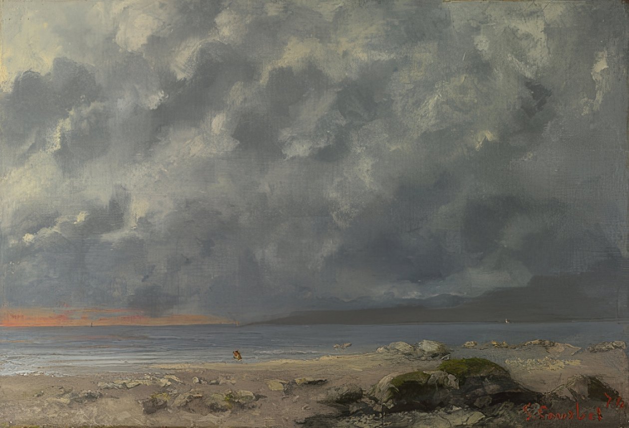 Strandszene. 1874 von Gustave Courbet
