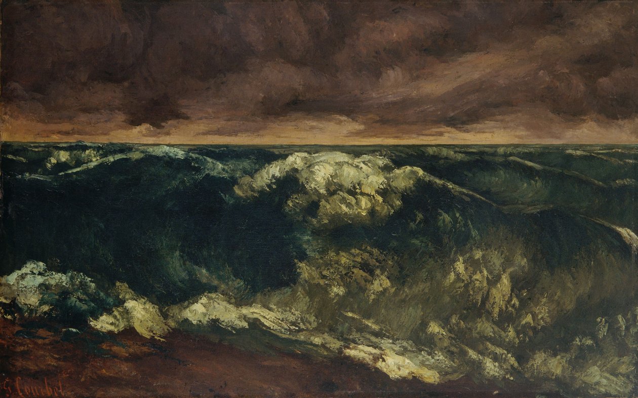 Brandungswelle von Gustave Courbet