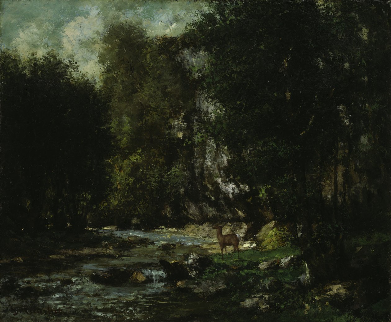 Der Bach von Les Puits-Noir, ca. 1855 von Gustave Courbet