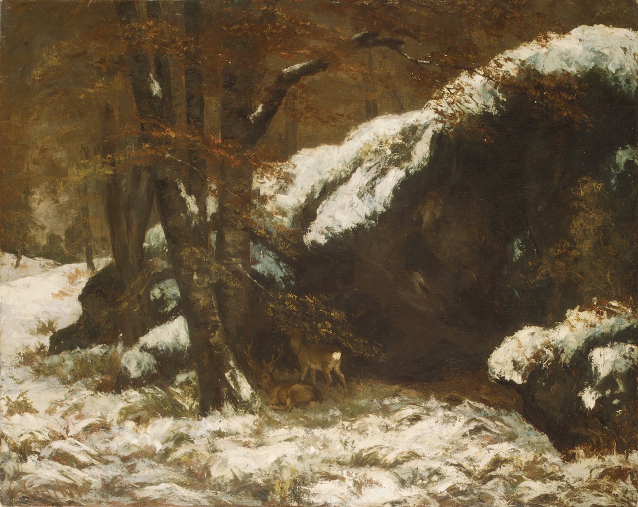 Das Reh, ca. 1865 von Gustave Courbet
