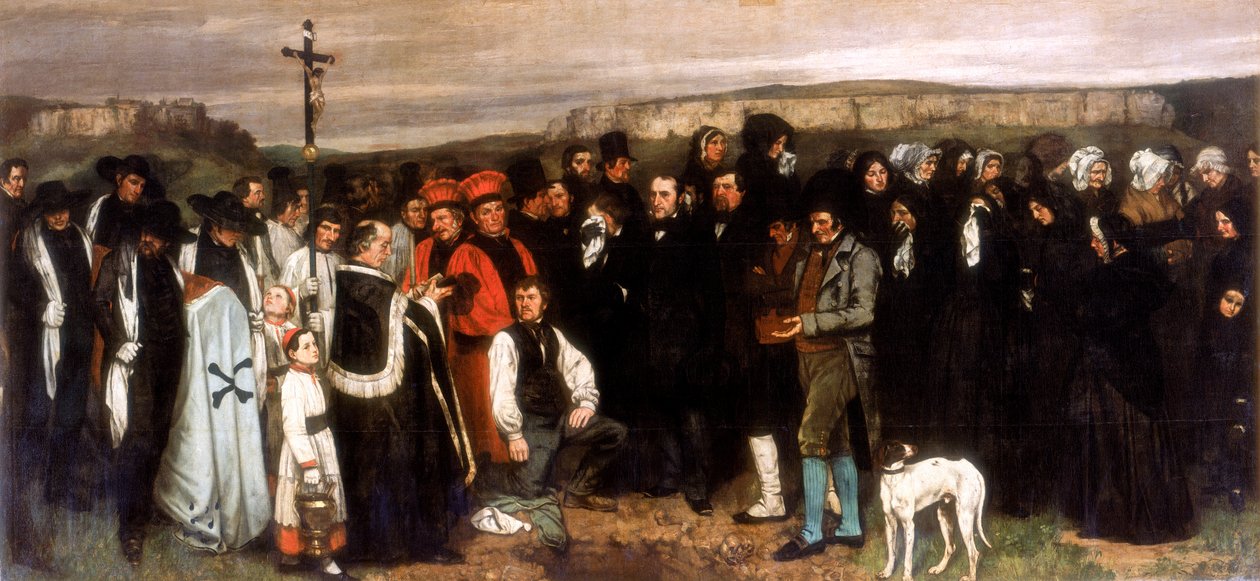 Das Begräbnis in Ornans, 1850 von Gustave Courbet