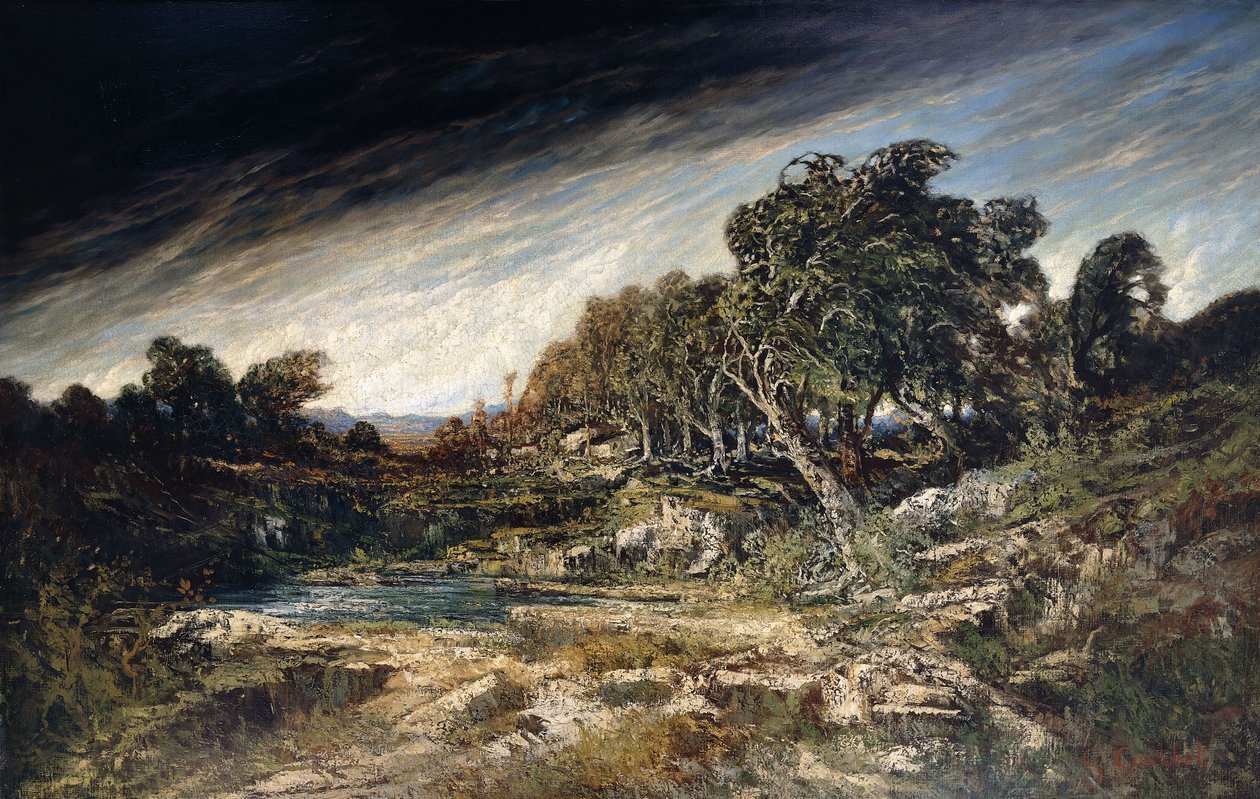 Der Windstoß, ca. 1855 von Gustave Courbet