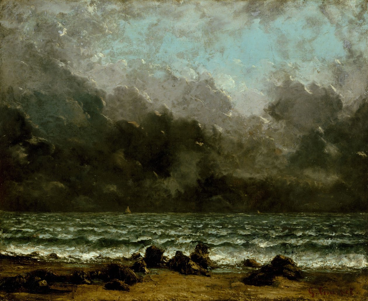 Das Meer, ca. 1865 von Gustave Courbet