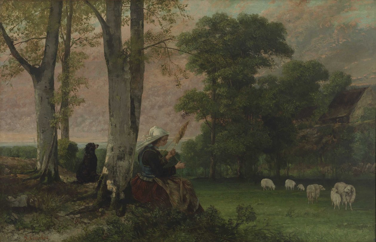 Die Schäferin von Gustave Courbet