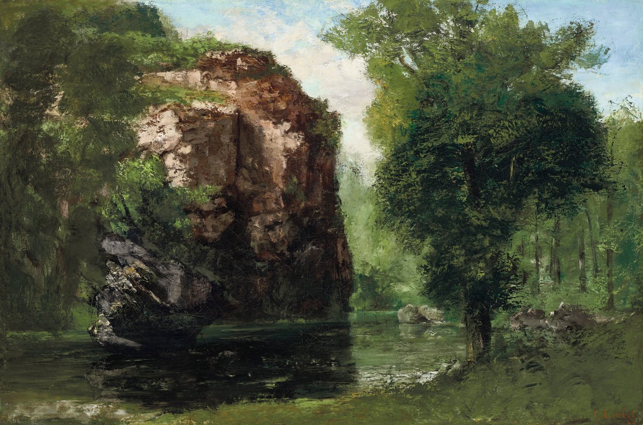 Der stille Fluss von Gustave Courbet